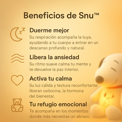 Snu™ — respira, abraza, descansa.